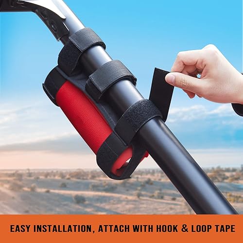 Miniatura 7 de KEMIMOTO Soporte de altavoz UTV, soporte de altavoz portátil ajustable con 2 correas para barra antivuelco de 1.5 a 2.5 pulgadas, compatible con