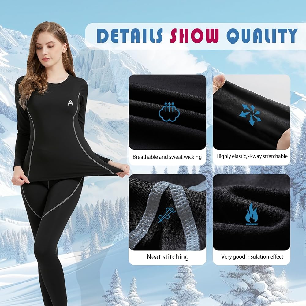 Camicia Funzionale Donna Manica Lunga Biancheria Intima Sci - Foto 10