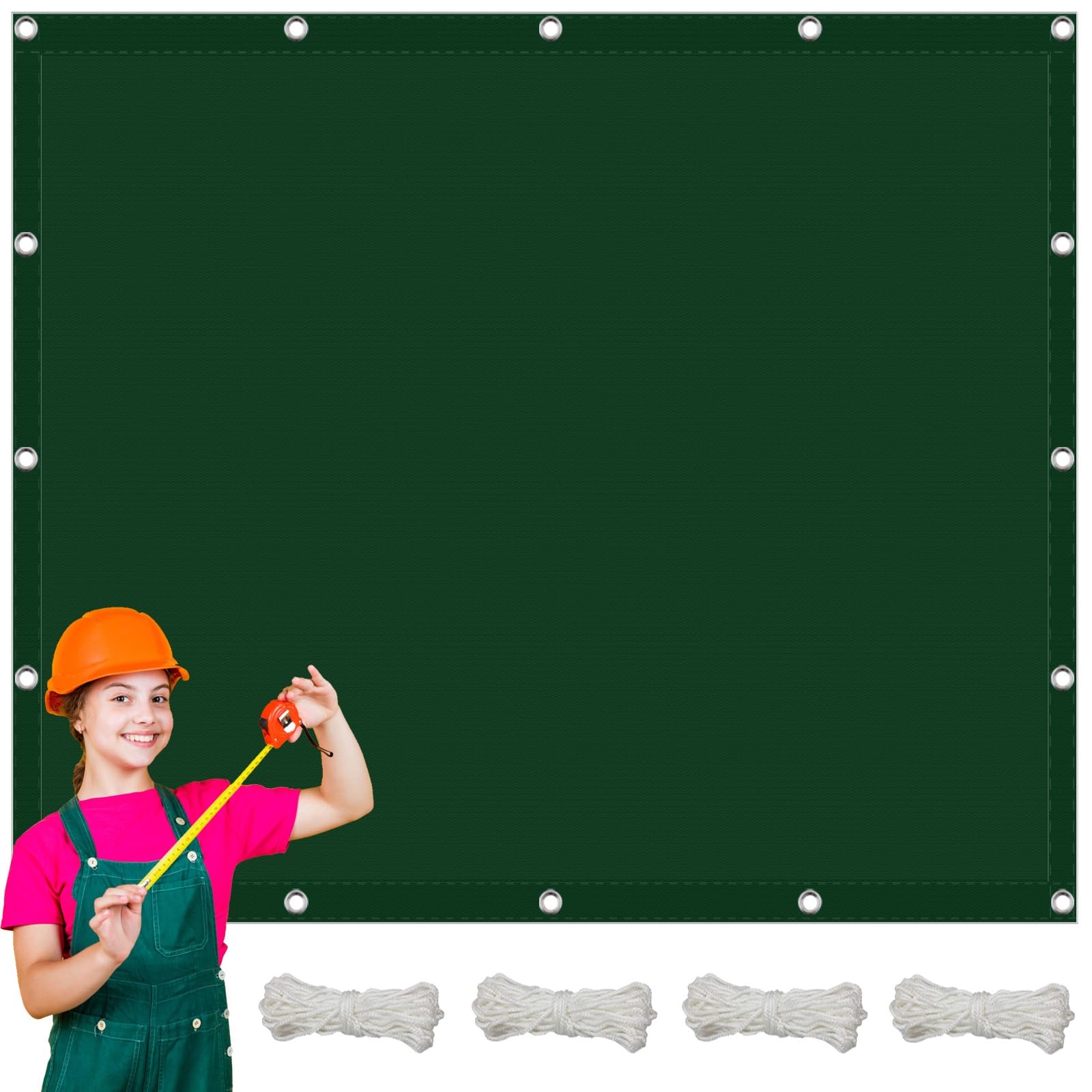 Voile d'ombrage polyester carré pour manger à l'ombre et au sec sur la terrasse