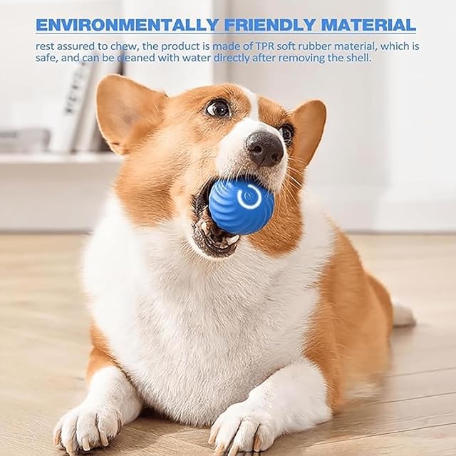 Foto 7 de 8 de URITIS 56mm TPU Juguete Interactivo para Perros, Pelota eléctrica Inteligente para Perros