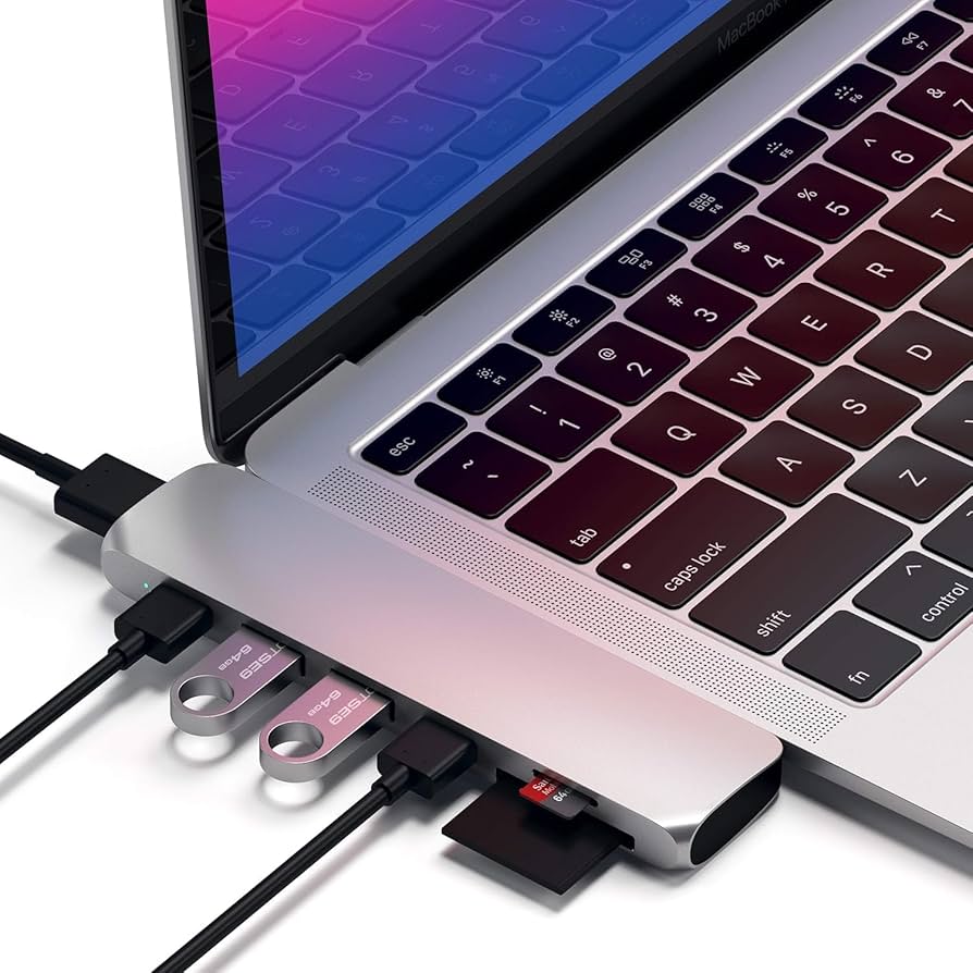 Satechi 7-in-2 多機能USB-Cハブ Satechi USB-C Pro ハブ スリム 7-in-2 (ミッドナイト対応) USB4