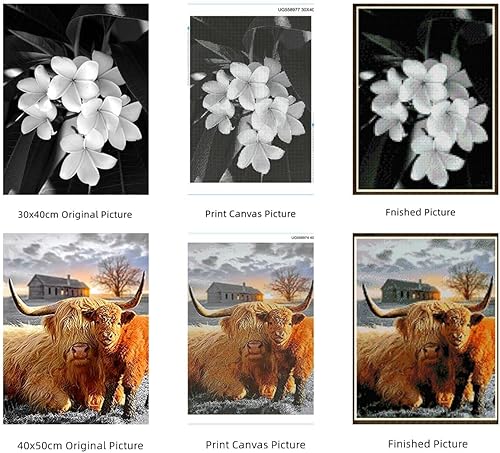 Miniatura 6 de Pintura de diamante 5D por números, pintura de punto de cruz Rottweiler para perros con taladro completo, kit de bordado de diamante redondo,