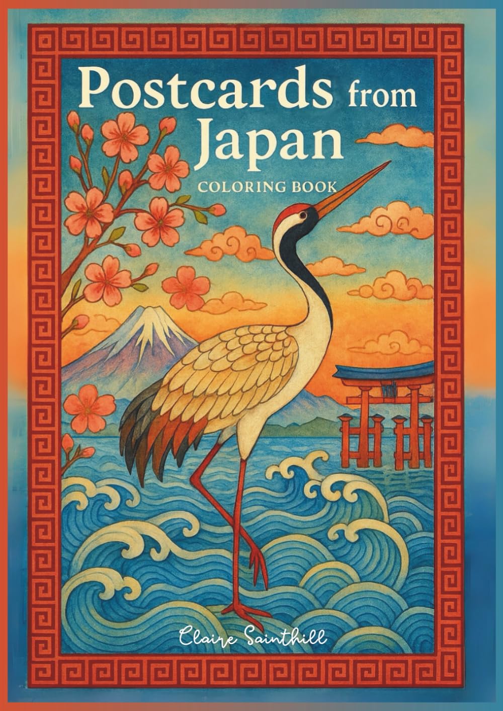 Postcards from Japan: Coloring Book