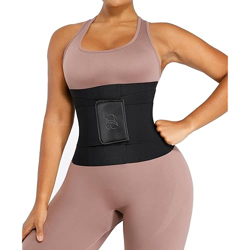 SHAPELLX Waist Trainer for Women Waist Cincher Corset Shapewear Body Shaper Tummy Control Stomach Belt Postpartum Band
