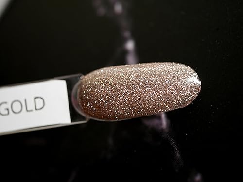 Miniatura 4 de IN.HYPE Gel base de goma  Luz reflectantebrillo brillante. Remojo. Curable UVLED (dorado)