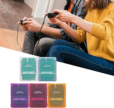 SD Card Reader Adapter for PS2 MX4SIO SIO2SD, Expansion Storage Adapter for PlayStation 2 Fat & Slim, Blue SIO Replacement Card Reader - Works with OPL (Not a Memory Card)
