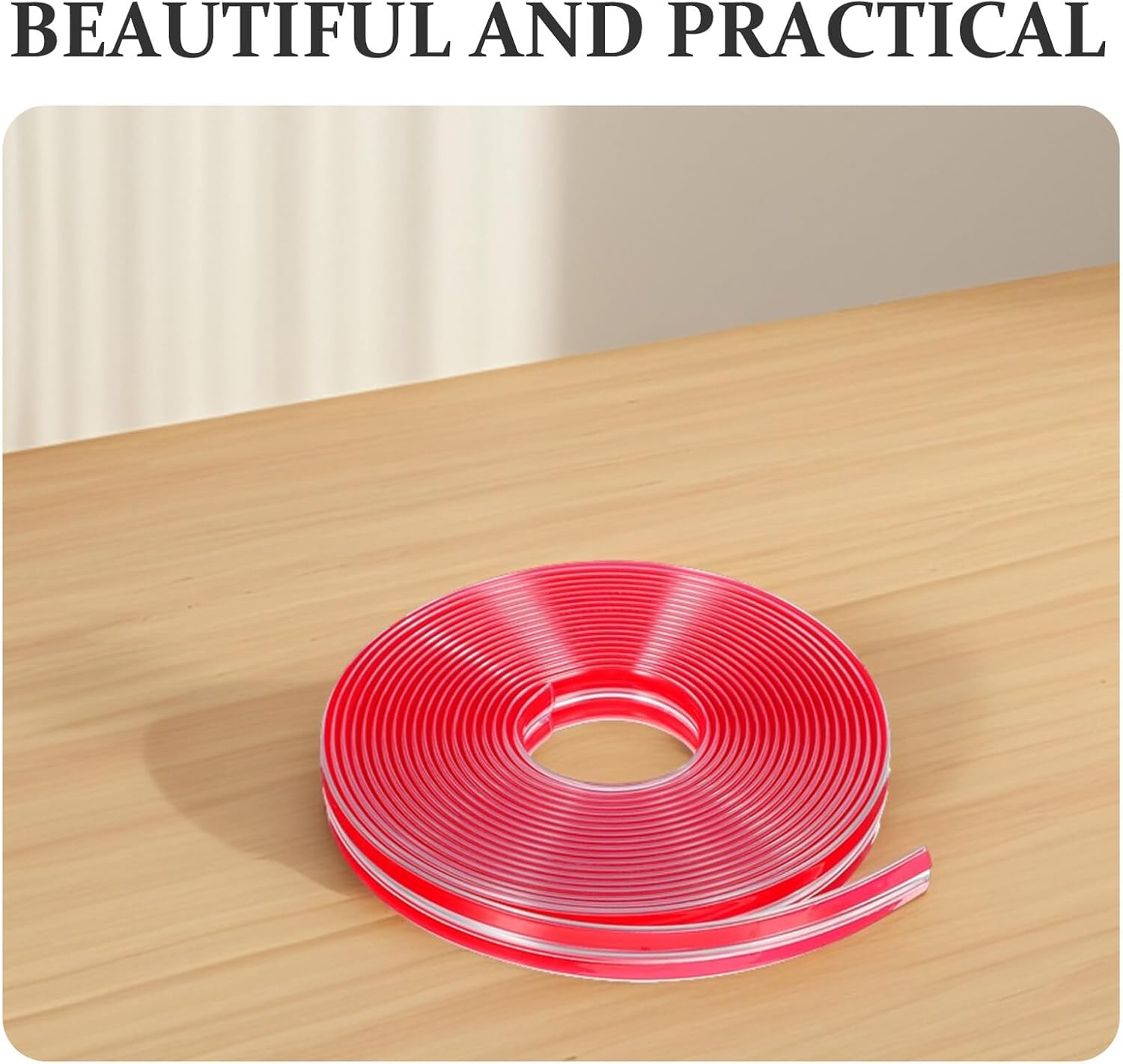 Corner Protectors 15mm Edge Guards with 5m Strip and 4 Soft Bumpers, Safety Table Corner Guards for Furniture Protection in Home