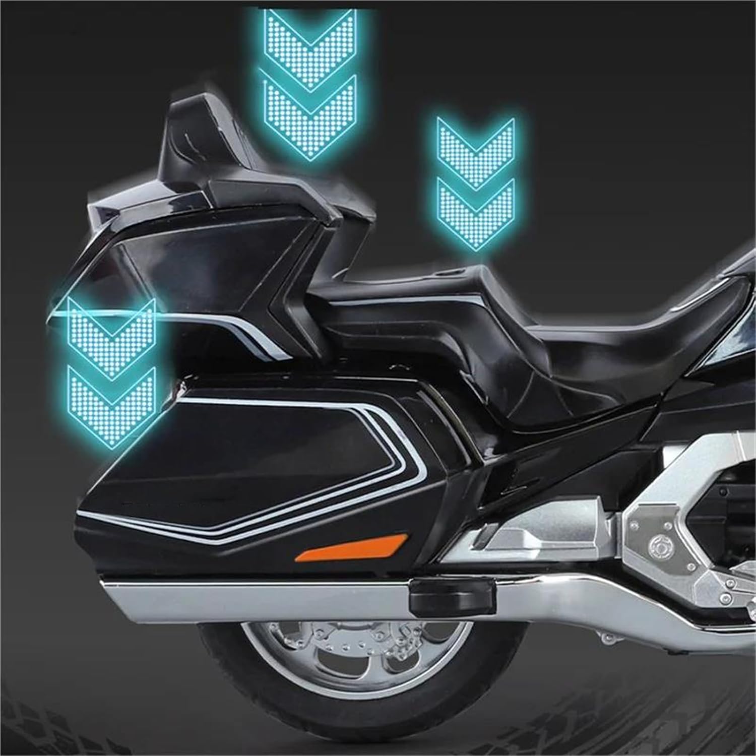 Collection Motorcycle Sound Light Toy Gift 1:11 for H-ONDA Gold Wing GL800 2021 Alloy Diecast Metal Model(Red)