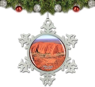 Australia Uluru Ayers Rock Christmas Ornament Tree Decoration Crystal Metal Souvenir Gift