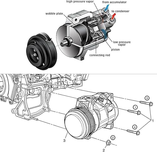 Miniatura 9 de Compresor de aire A/C con embrague, para BMW 325i 328i 330i 528i 528i 525i 530i M3 M5 M6 Z4, CO 11049C, 7SEU16C, 4710532, 4711532, 2021736R, 11049C