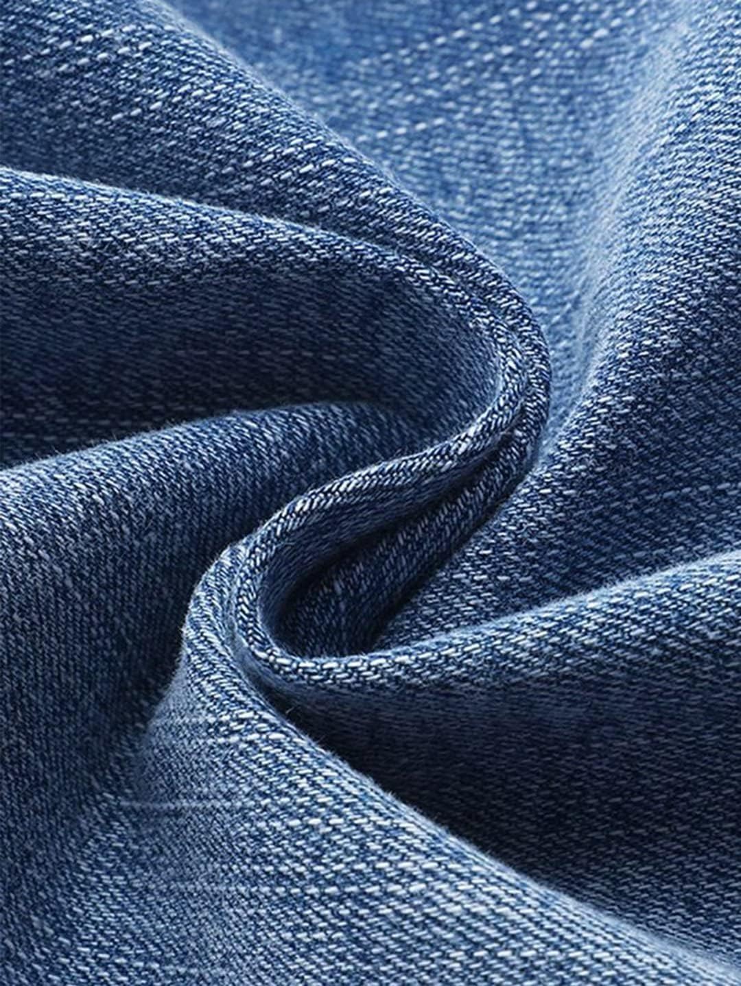 Flamingals Women's Bermuda Jean Shorts Mid Waist Straight Leg Summer Stretchy Denim Shorts - Image 5