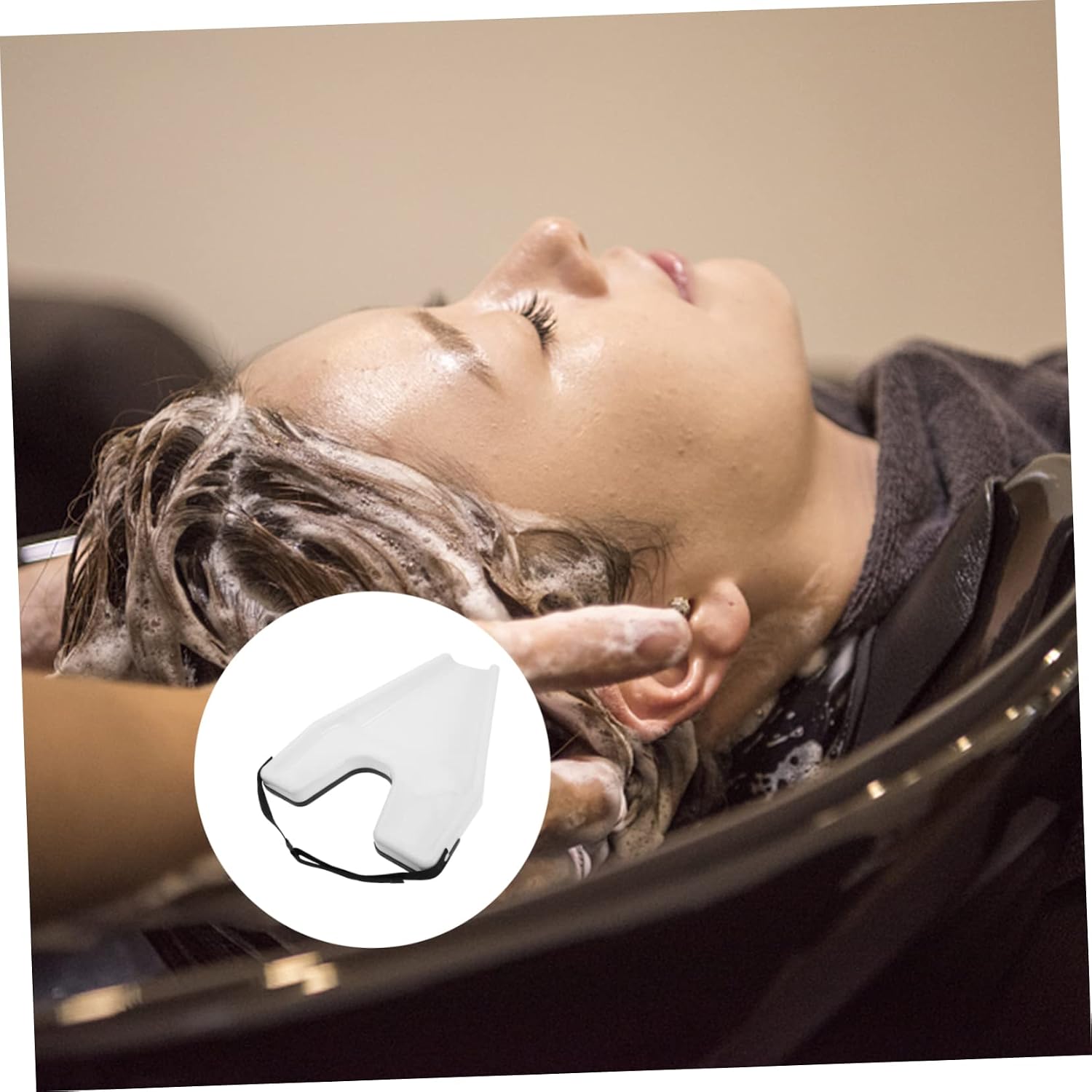 Portable Plastic Hair Washing Tray Professional Shampoo Rinse Tray for Salons and Home Use Convenient Sitting Design for Elderly and Disabled Lightweight and Easy to Clean