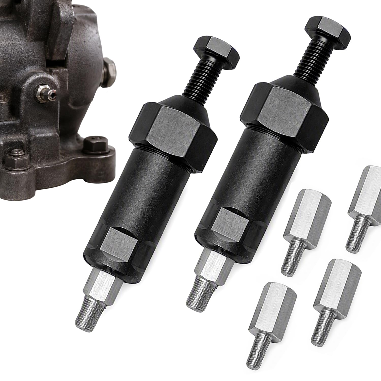 600PSI Heavy Duty Grease Fitting Cleaner Tool with M6, M8 &amp; M10 Adapters