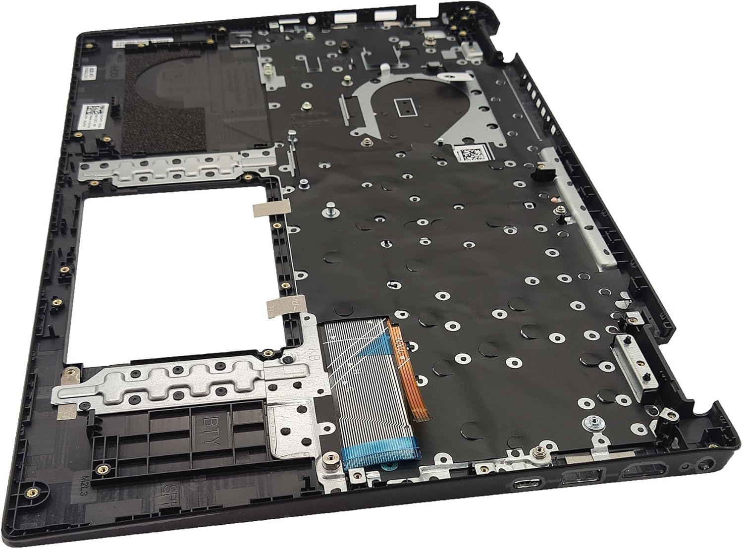 New Upper Case Palmrest Backlit Keyboard Assembly Replacement for DELL Latitude 3520 E3520 Series Laptop Top Cover US Layout DJP76 0DJP76 Black