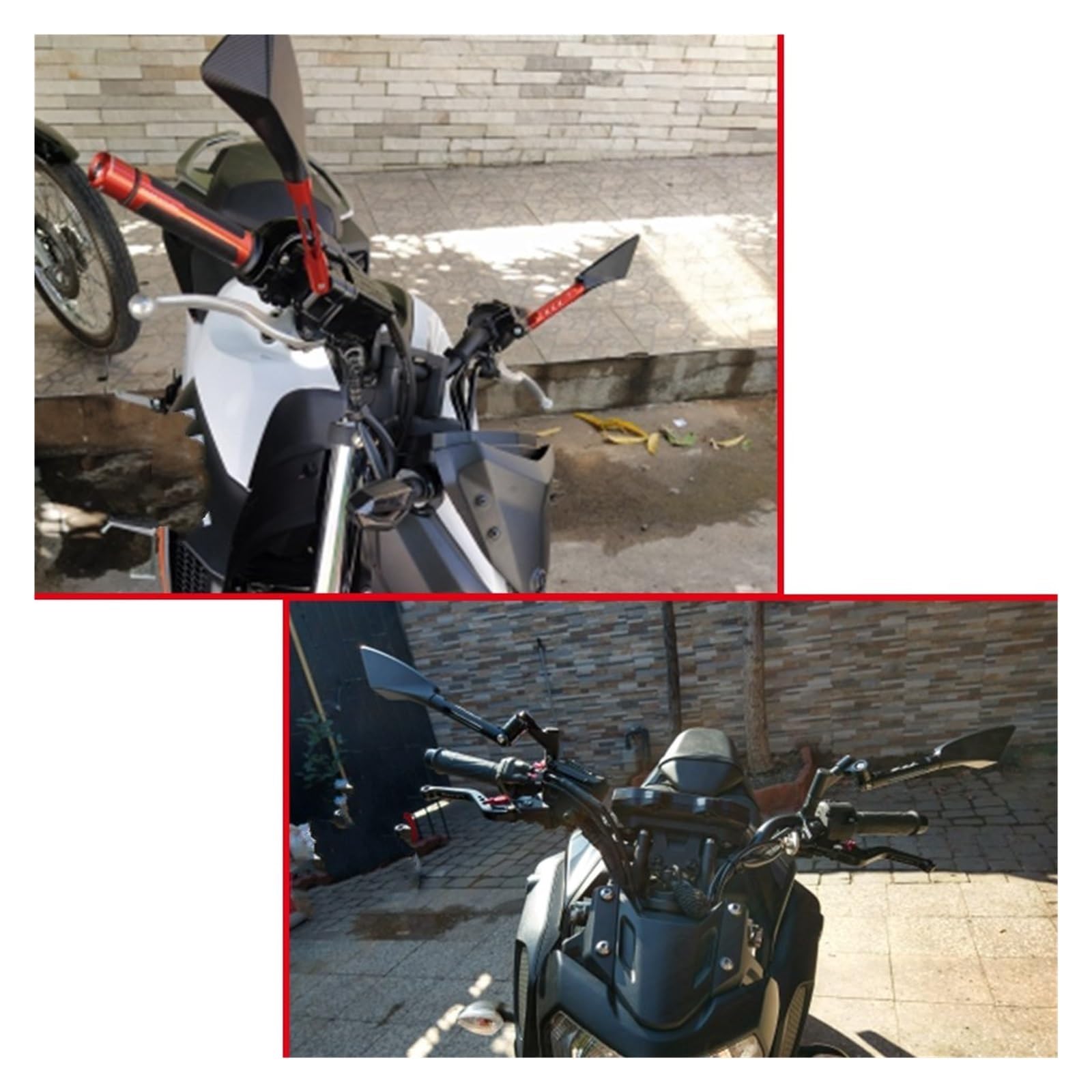 składane lusterka wsteczne Do Z900 Do Z 900 Z-900 Uniwersalne lusterko motocyklowe 360 ​​stopni obrotowe lusterko wsteczne(2)