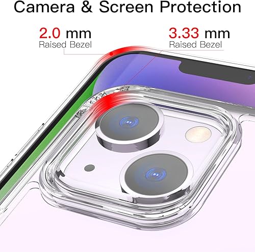 Miniatura 3 de Funda cruzada para iPhone 14, funda protectora de policarbonato duro transparente con cordón de longitud ajustable, a prueba de golpes, manos