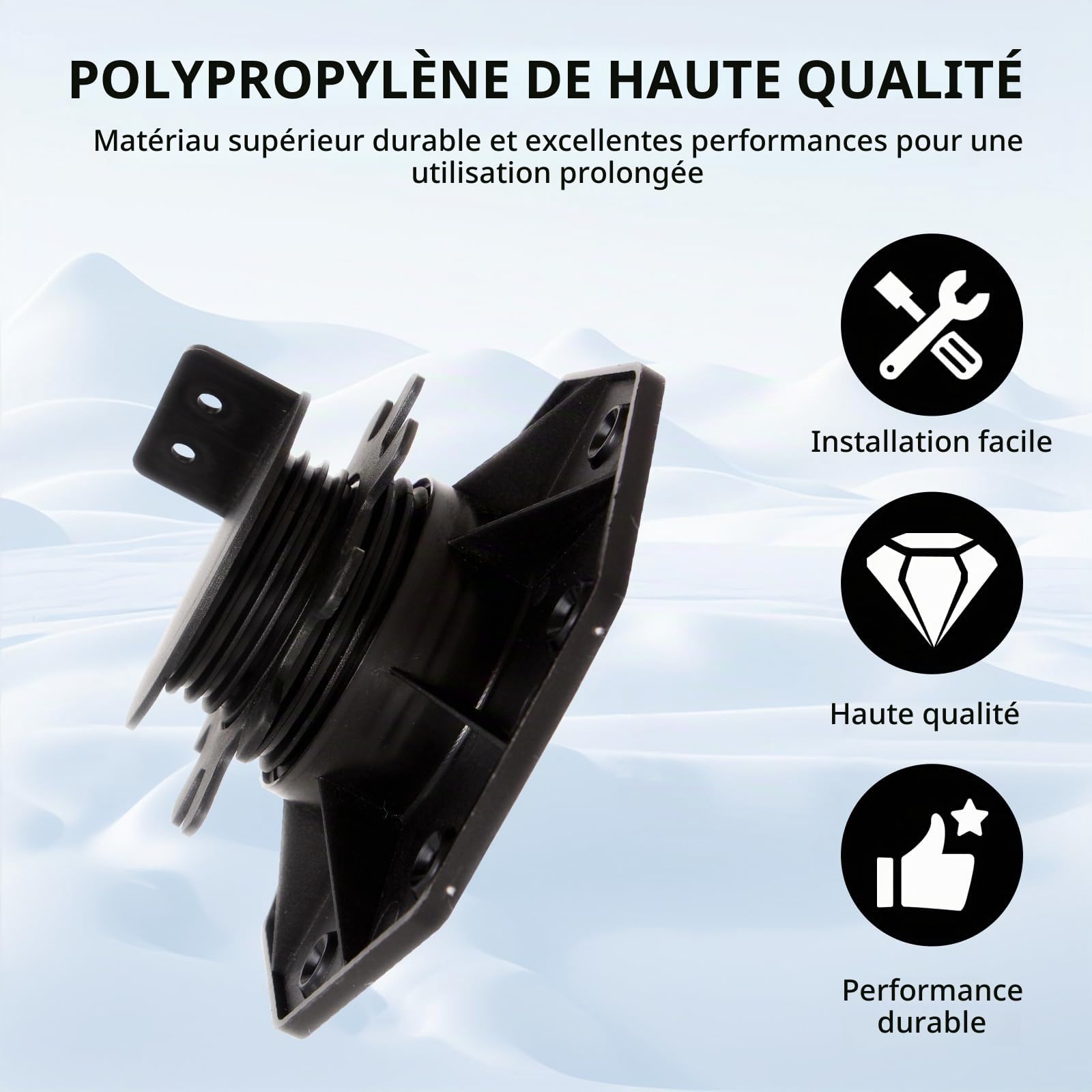 Supports de Plots, 20 Pièces Plots Terrasse Réglable Hauteur Réglable de 30 à 60 mm Pieds Réglables avec Capacité de Charge de 800 kg pour Dalle Terrasse Exterieur Plot Terrasse pour Jardin Balcon
