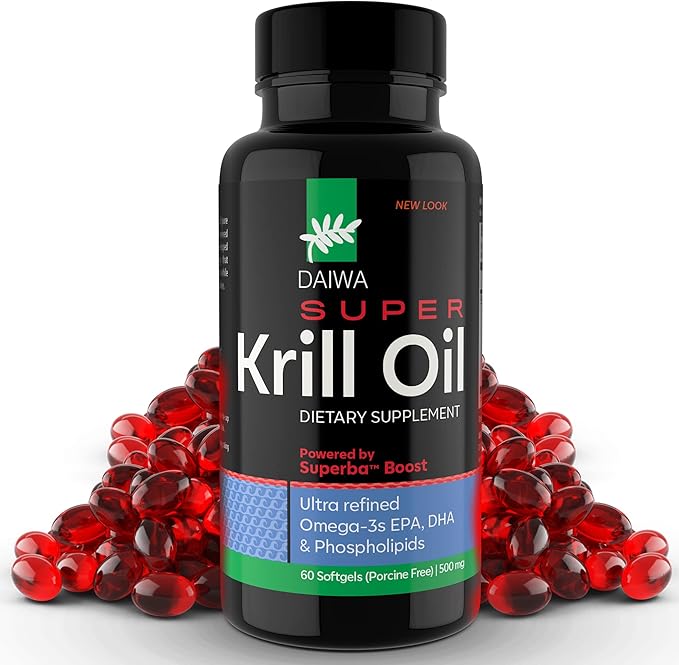 Daiwa Super Krill Oil 1000mg Softgels with Superba Boost