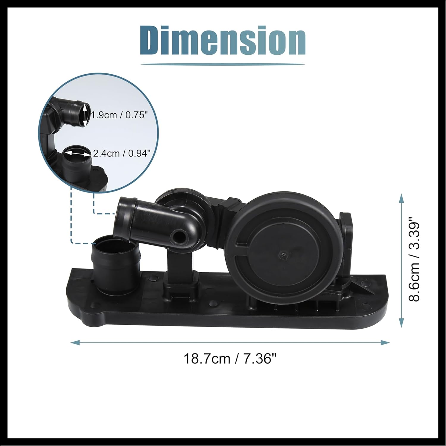 06F129101R Engine Crankcase Vent Valve Ventilation PCV Pressure Control Valve with Seal for Audi A3 A4 2.0L for Volkswagen Golf Jetta Passat Durable Material