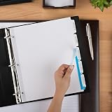 Index Divider, 5-Tabs, 9"x11", Laser and Inkjet Printable, Clear, Single Set AVE11438 – view 7