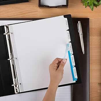 Amazon | インデックス仕切り、5-tabs、9 