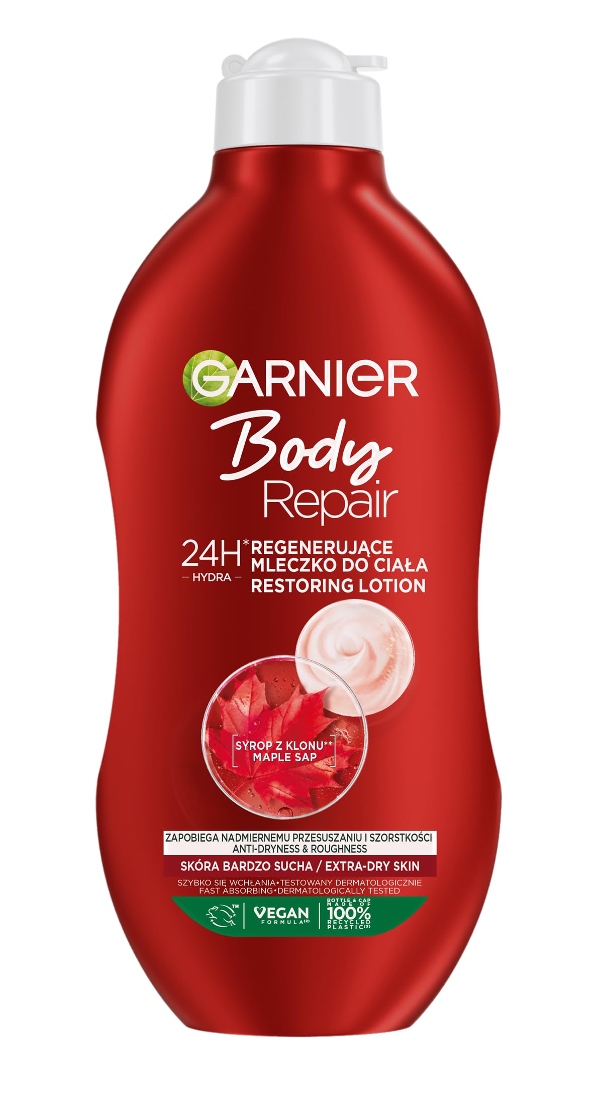Garnier Body Repair Restoring Lotion 24H Hydration with Maple Syrup Vegan 400ml