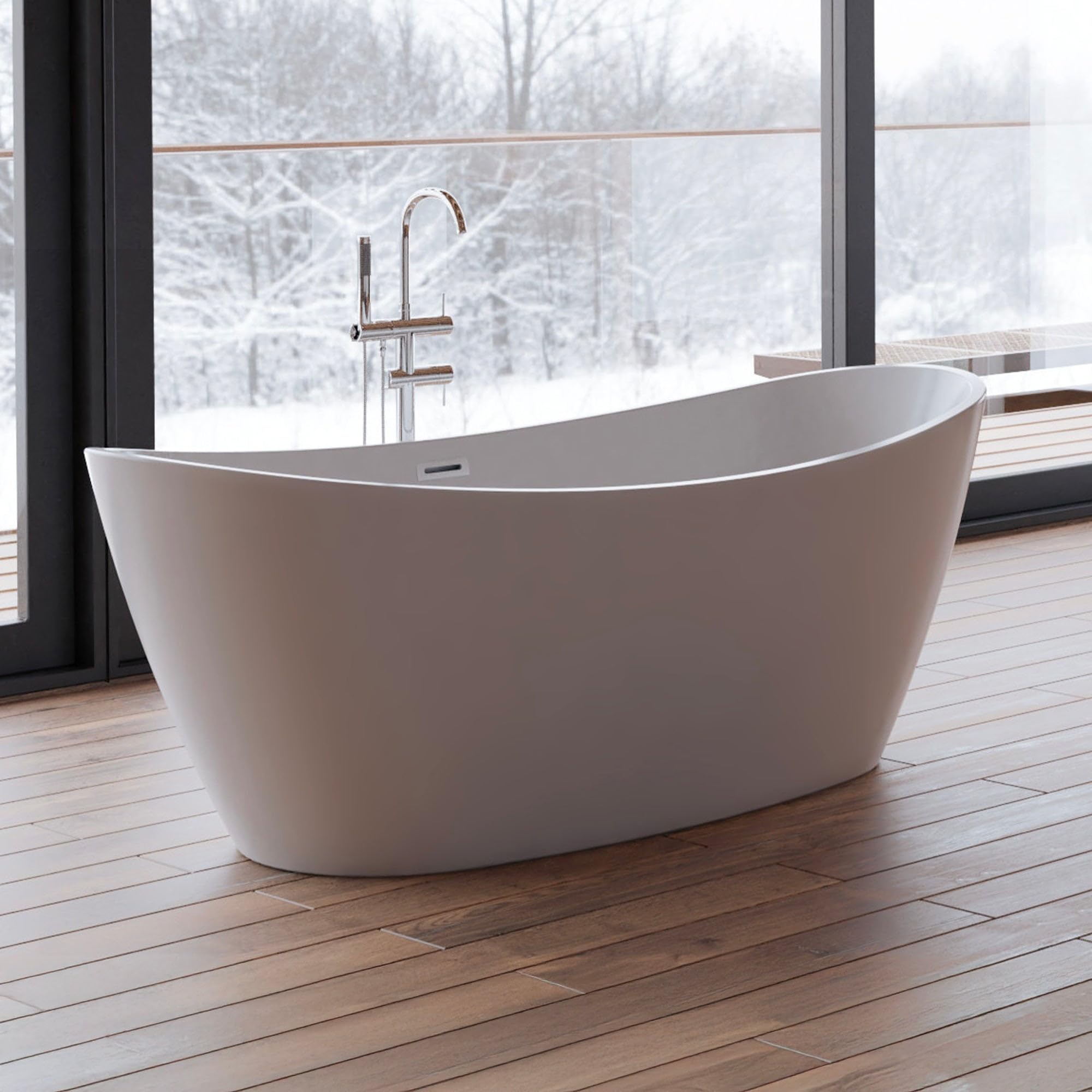 SPALINA NEROON 2.0 - Vasca freestanding Ovale L 170 x l 80 cm