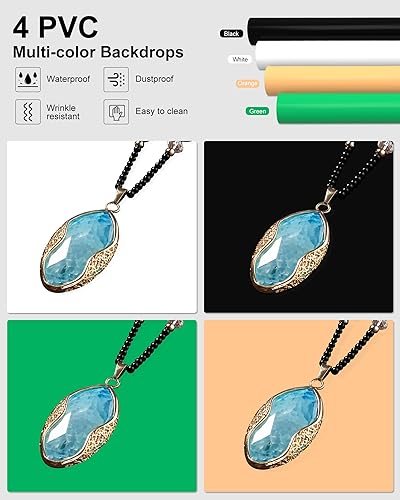 Miniatura 4 de Caja de luz de estudio fotográfico portátil PULUZ, kit de tienda de campaña regulable de 16x16 pulgadas, caja de luz profesional con 480 luces LED