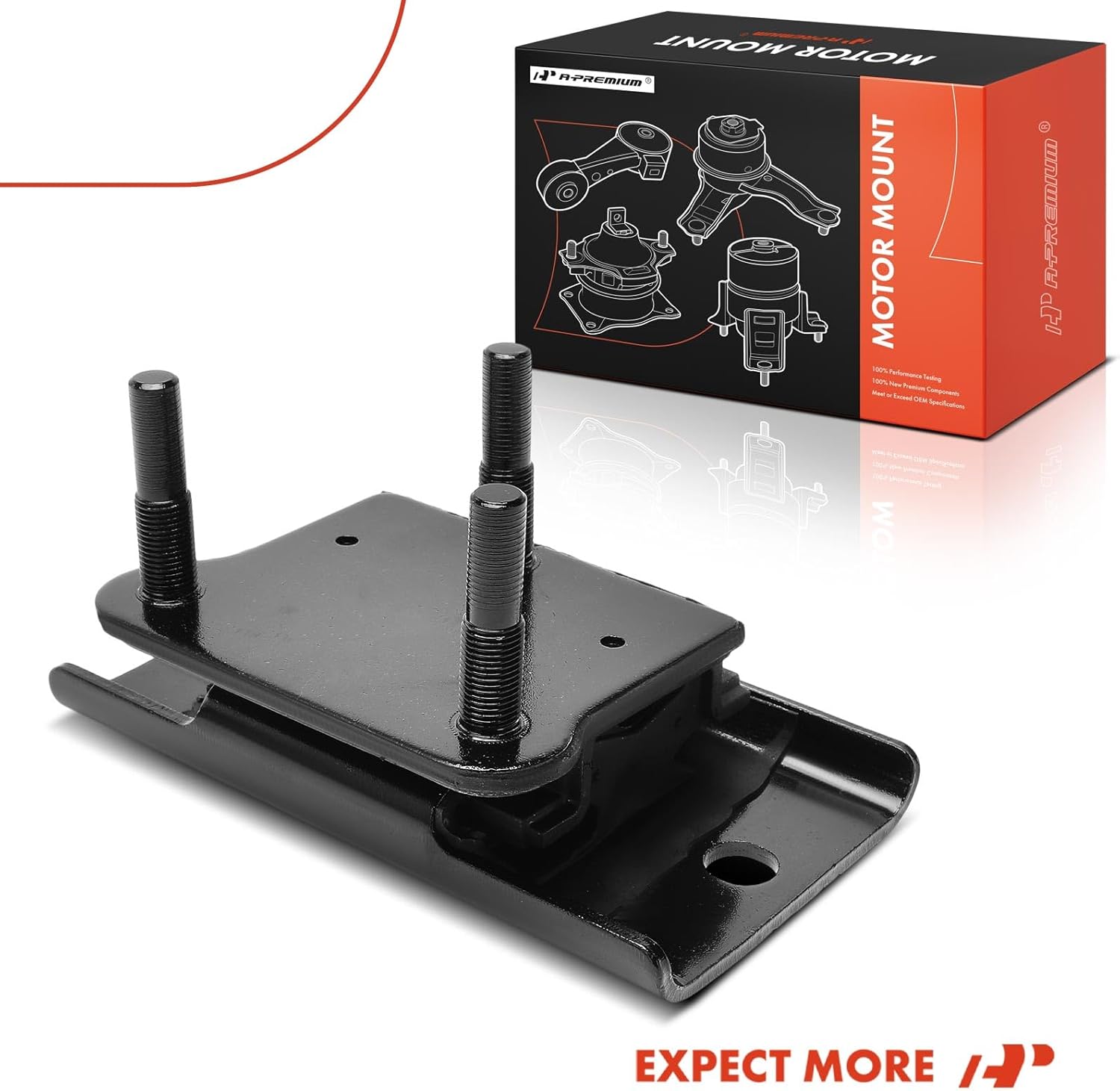 A-Premium Rear Side Transmission Mount Compatible with Nissan Frontier 2005-2020, Pathfinder 2005-2012, Xterra 2005-2015 & Suzuki Equator 2009-2012, 4.0L, Automatic Transmission, 4WD