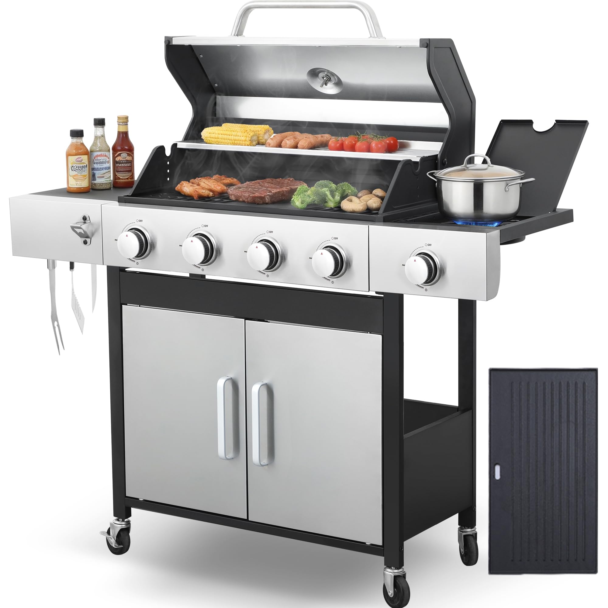 Nice Cooker 4-Burner Propane Gas Grill
