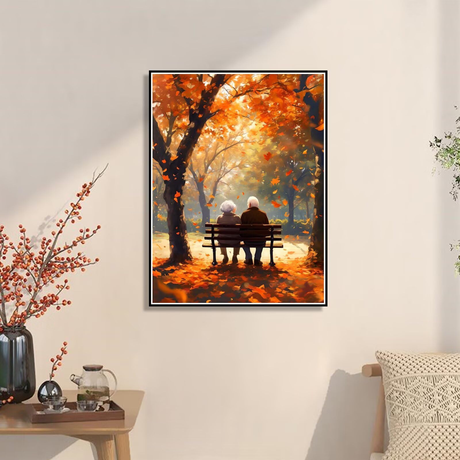 80 x 110 cm duży obraz numeryczny dla dorosłych drzewo malowanie według numerów starsze DIY zestawy na płótnie dla dzieci i dziewcząt prezent z 3 pędzlami i akrylowymi zajęciami dla kobiet kreatywny