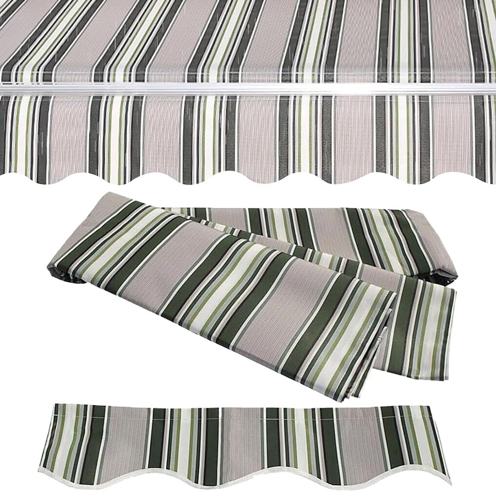 Toldo de repuesto para patio impermeable toldo retráctil exterior de poliéster de 4 metros