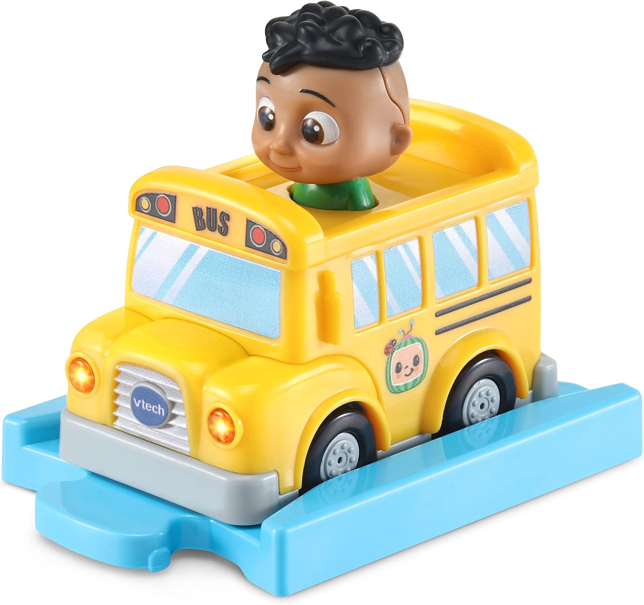 VTech Toot-Toot Drivers CoComelon Cody’s School Bus & Track, Interactive Toddler Toy for Pretend Play with Lights & Sounds, Ages 1, 2, 3+