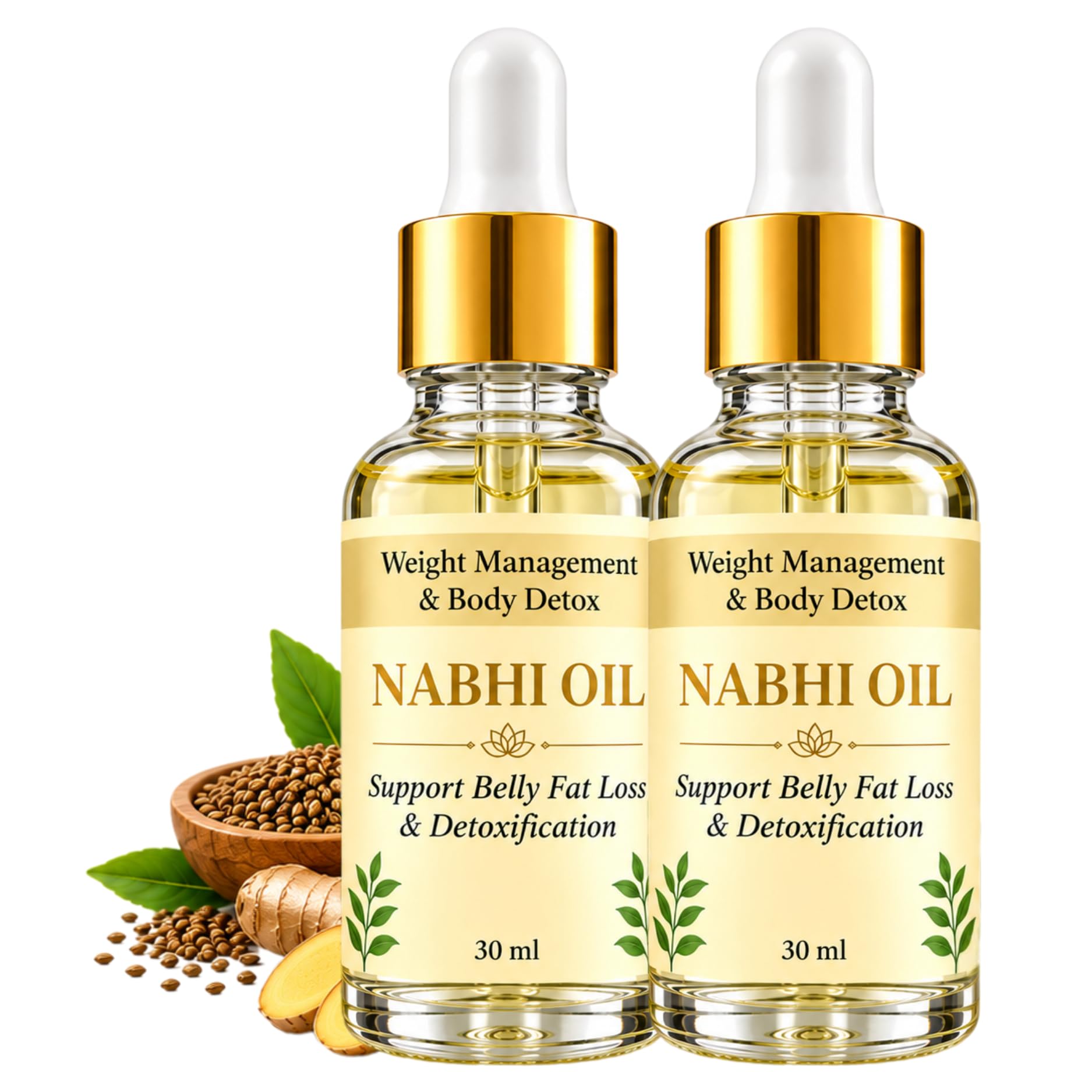 Nabhi Oil for Weight Management & Body Detox 30ml | Ayurvedic Herbal Belly Button Oil | Supports Digestive Wellness, Metabolism Balance, Relaxation & Daily Self-Care for Men & Women, 30 ML (PACK 3) — Amazon image 8