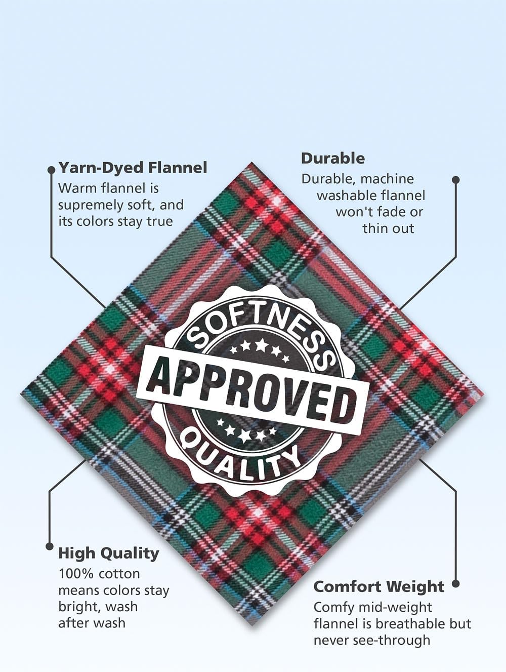 PajamaGram Womens Flannel Pajamas Sets - Pajamas for Women, Hoodie Top - Image 6