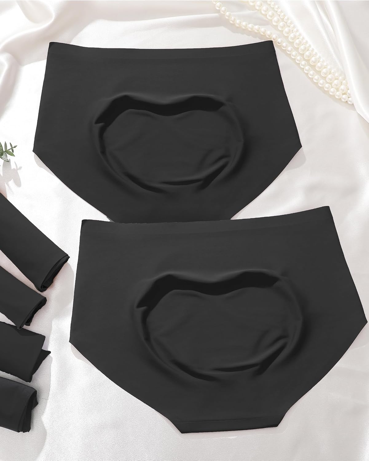 ROSYCORAL High Waisted Seamless Underwear for Women Full Coverage Hiphugger High Rise Silky No Show Briefs Panties 6 Pack - Image 3