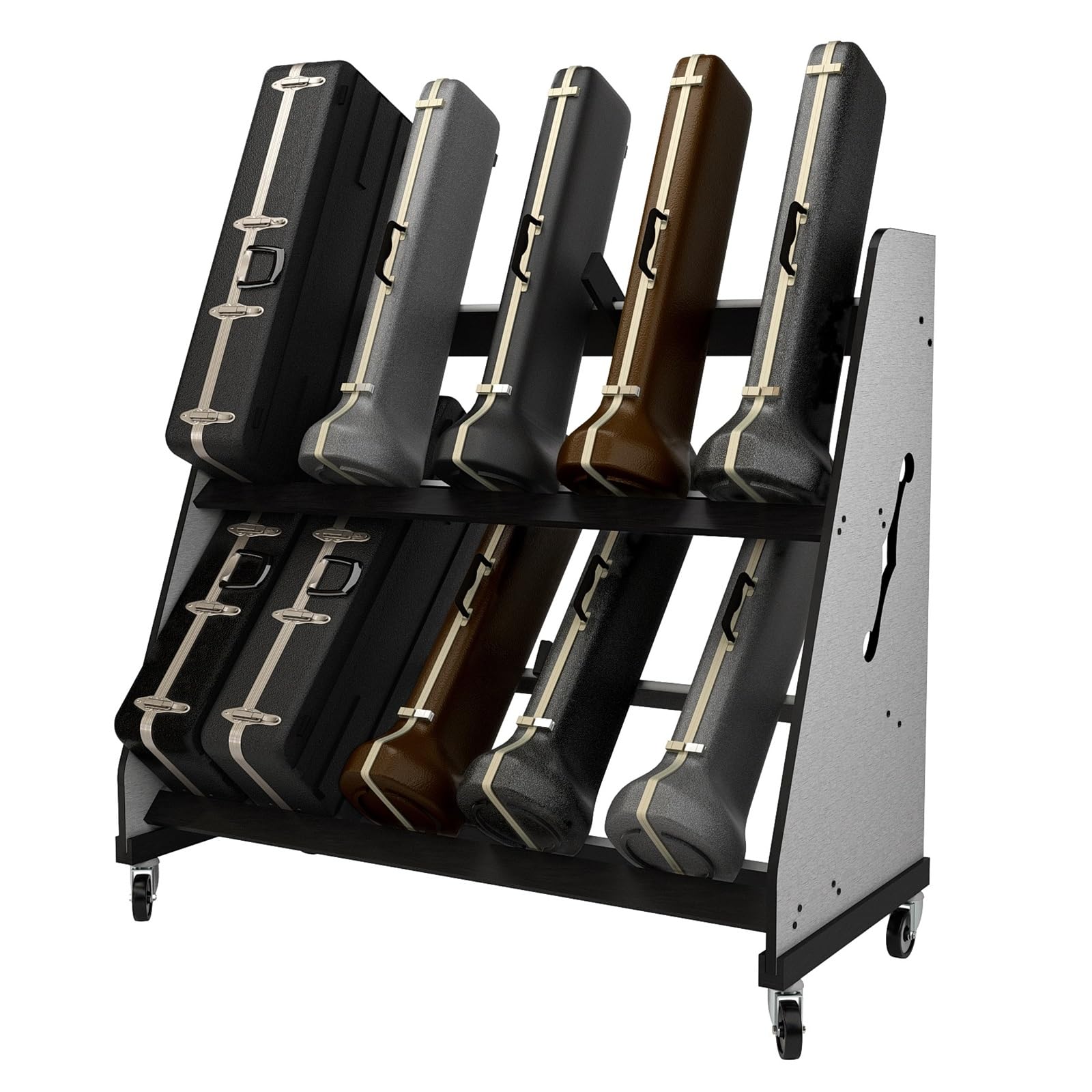 A&S Crafted Products The Band Room Trombone Case Storage Rack for Music Teachers | Space-Saving, Mobile Storage Solutions for Your Music Classroom