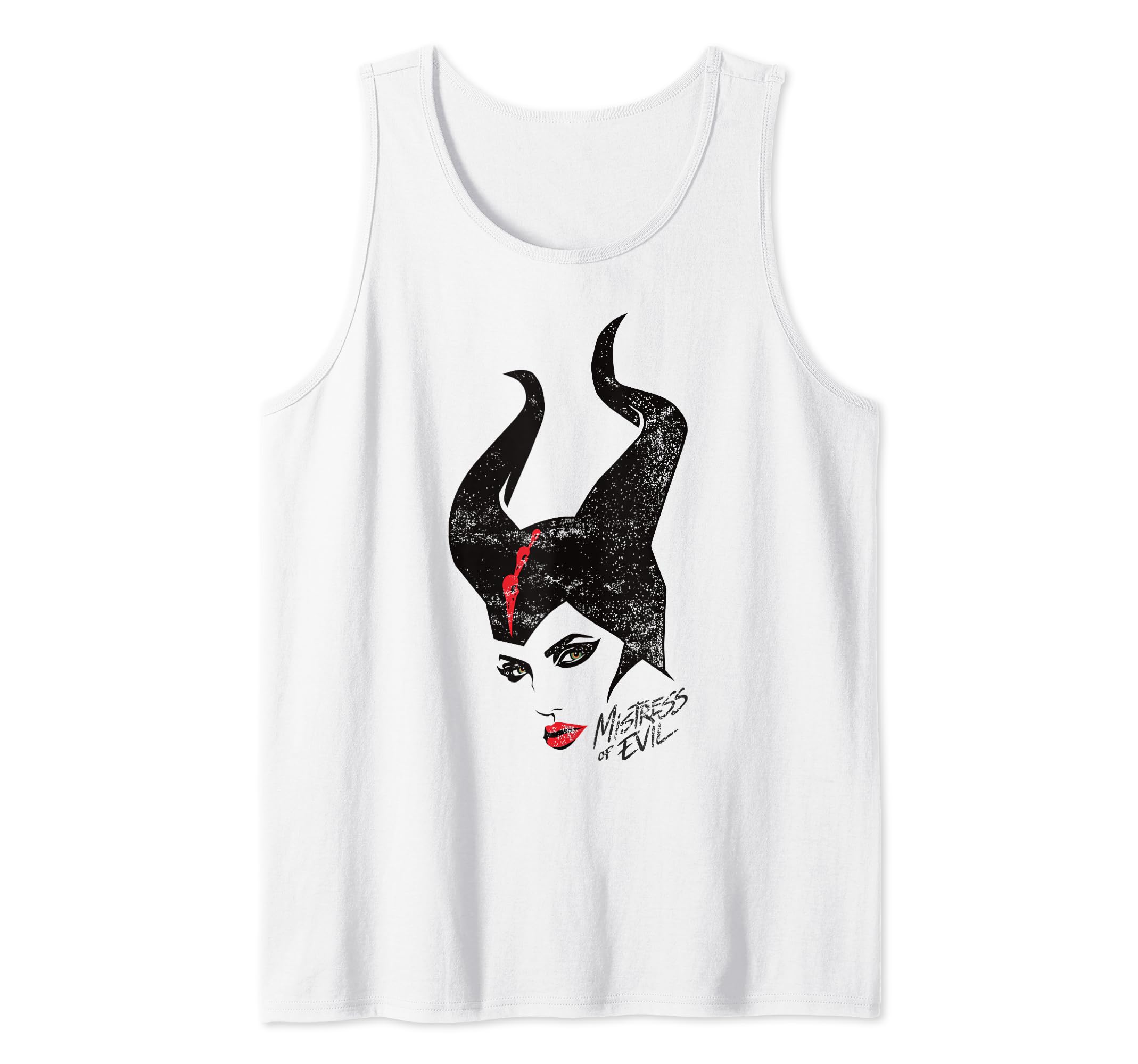 Disney Maleficent Mistress Of Evil Stylized Portrait Tank Top, White