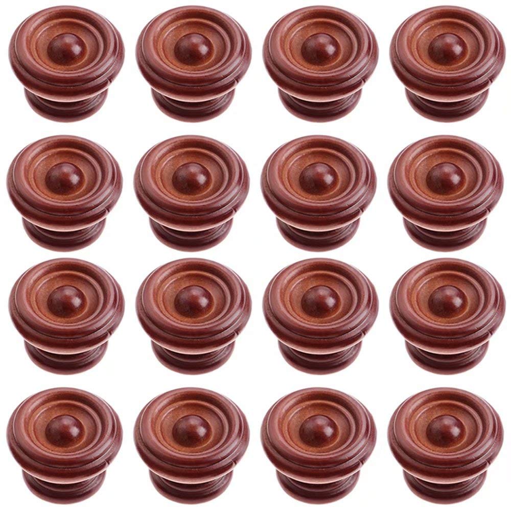 pomos de madera para puertas, pomos para cajones, 20 pomos de madera estilo granja, cajón de madera, armario de zapatos, tiradores de mesita de noche, tiradores de seguridad, pomos de cajón de muebles