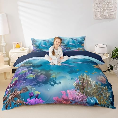 Miniatura 8 de Erosebridal National Park - Juego de ropa de cama con diseño de montaña ahumada, funda de edredón de árboles brumosos para niños, niñas y adultos,