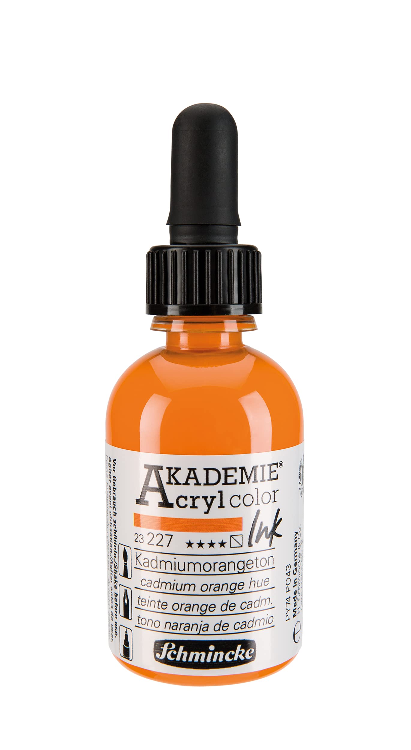 Schmincke Akademie Akrilik Mürekkep 50 ml 227 Cadmium Orange Hue