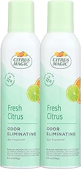 Citrus Magic Odor Eliminating Air Freshener Spray, Fresh Citrus, 6-Ounce, Pack of 2