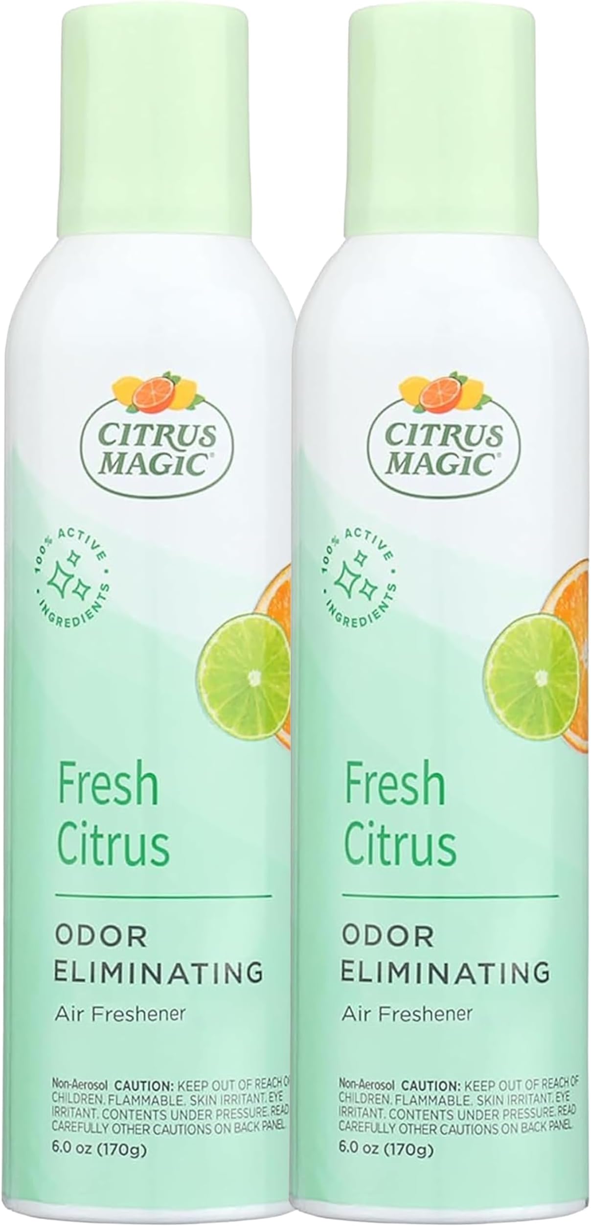 Citrus Magic Odor Eliminating Air Freshener Spray, Fresh Citrus, 6-Ounce, Pack of 2