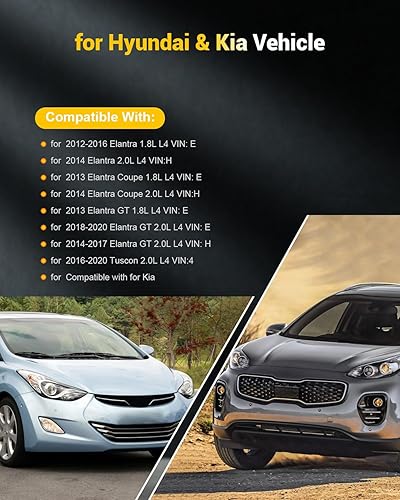 Miniatura 5 de OCPTY 4 bobinas de encendido con 4 bujías de iridio para UF651 C1804 para Hyundai para Kia Elantra Tucson Forte Soul 2011 2012 2013 2014 2015 2016