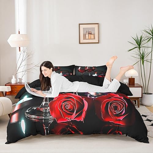 Vista 122 de Erosebridal Juego de ropa de cama Kawaii de sushi colorido, estilo japonés de dibujos animados, funda de edredón con temática alimentaria para Multi