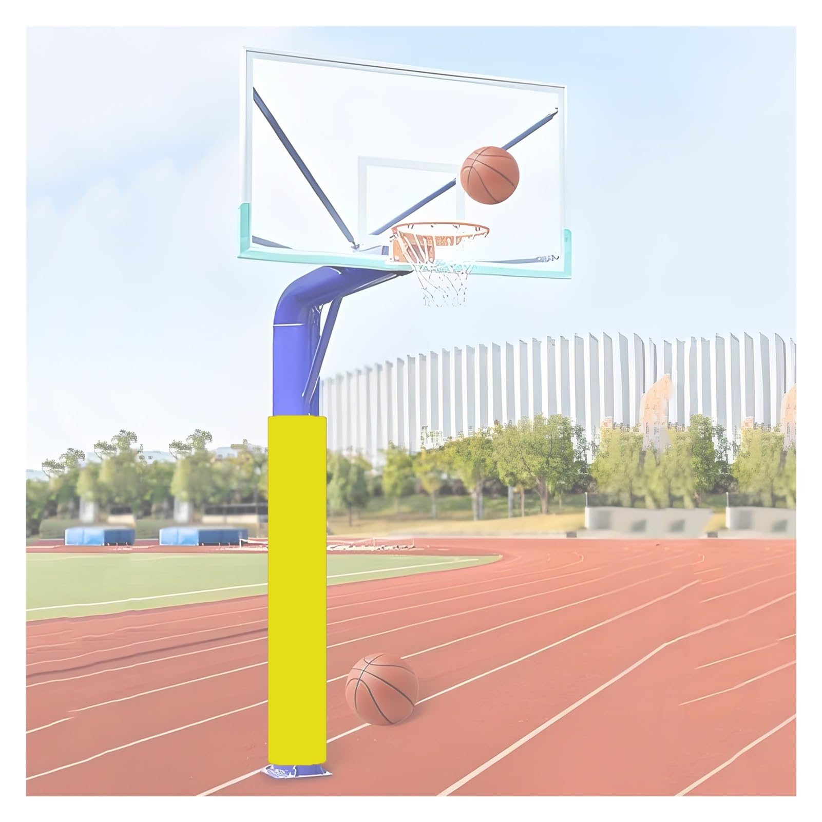 Protezione portatile per allenamento sportivo – attrezzatura anti-collisione per attrezzature e giocatori di sicurezza imbottita per una maggiore protezione nelle attività sportive