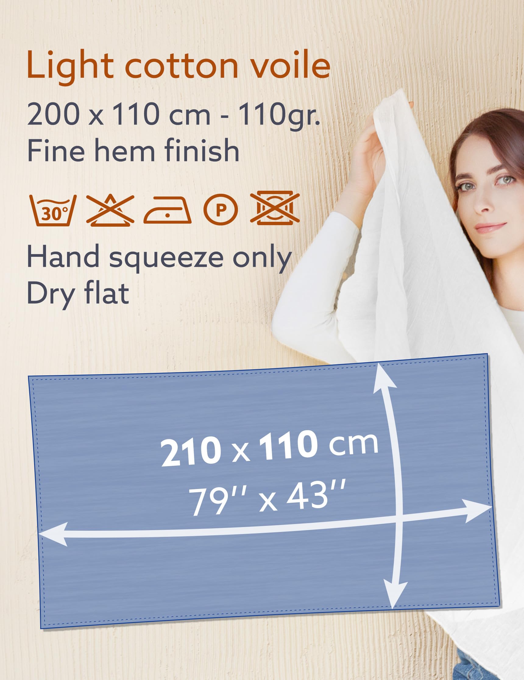 Chusta, Szalik, Szal Premium - 100% Bawełna - Wymiary 200 X 110 CM - Chusta dla Kobiety i Mężczyzny - Ponad 50 kolorów.