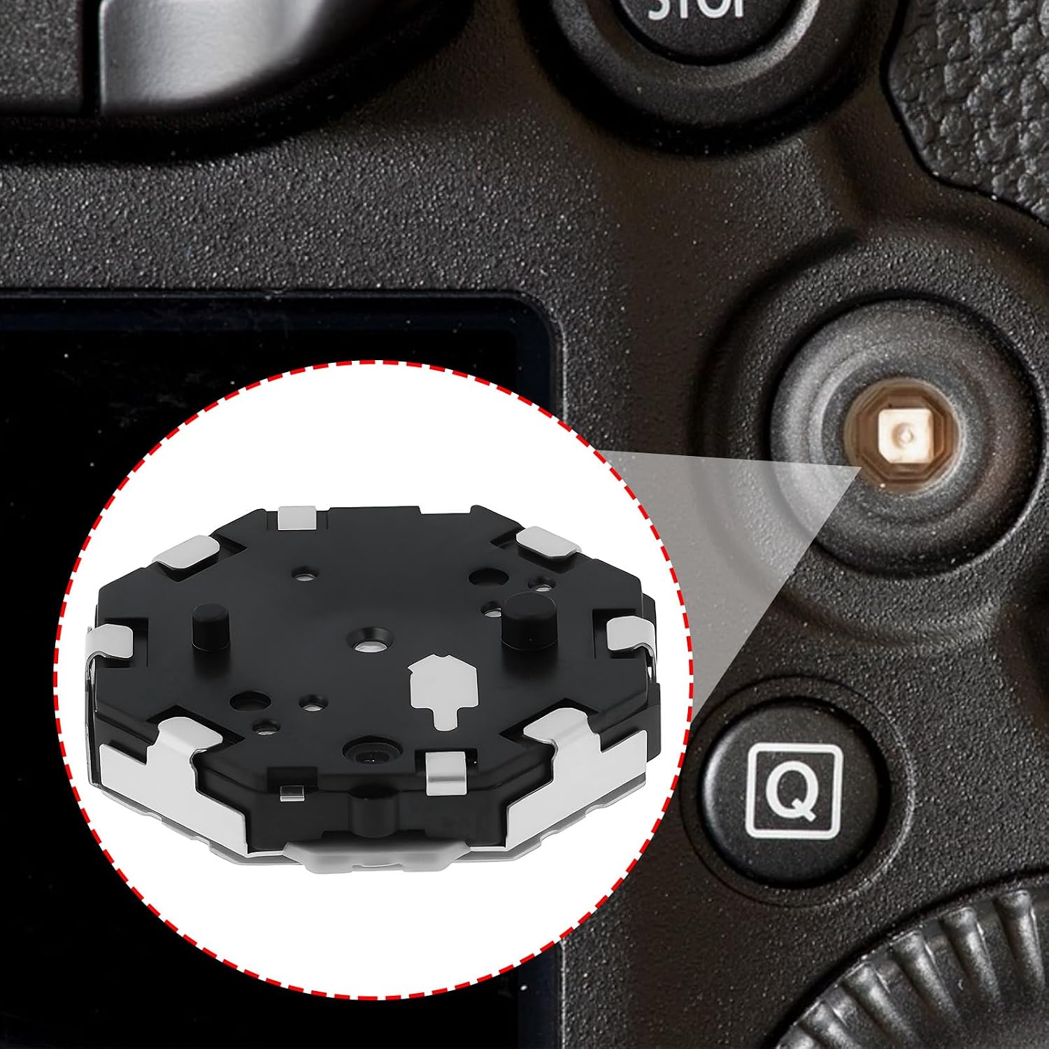 Create idea 2Pcs Multi-Controller Switch Button Compatible with Canon EOS 5D Mark III / 5D3 image 2
