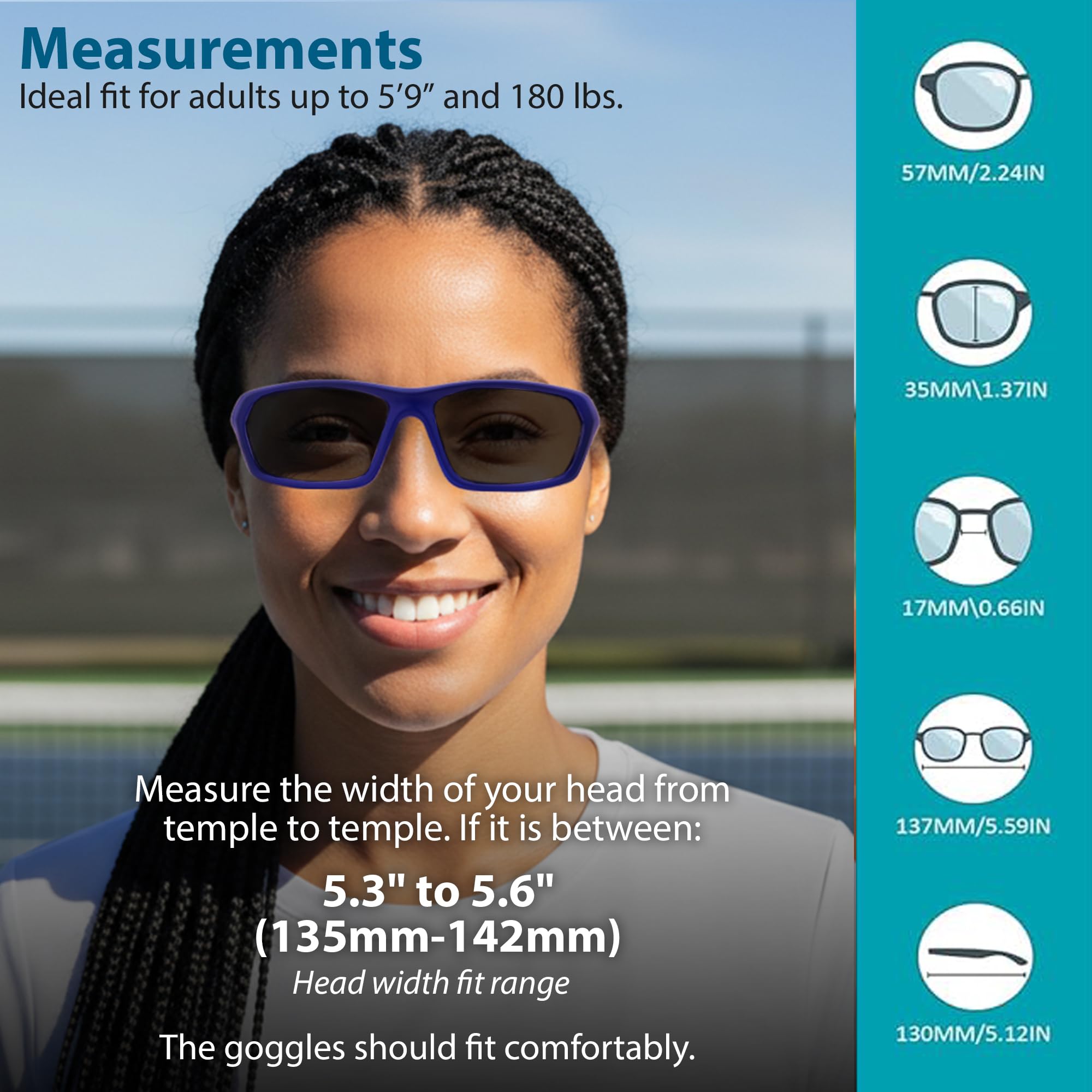 BLUE CUT Sportowe okulary ochronne, fotochromowe soczewki przeciwmgielne, okulary ochronne do koszykówki, pickleball i sportów na świeżym powietrzu