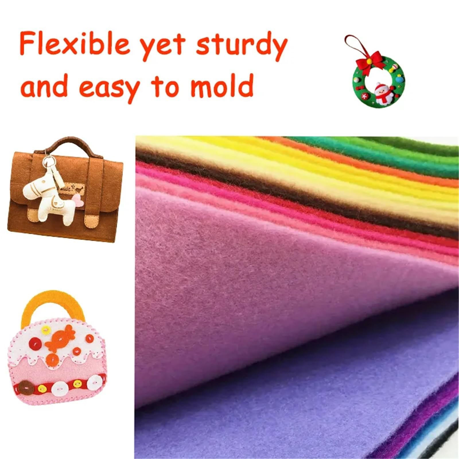 Feutre coloré 40 pièces for bricolage Pour Bricolage